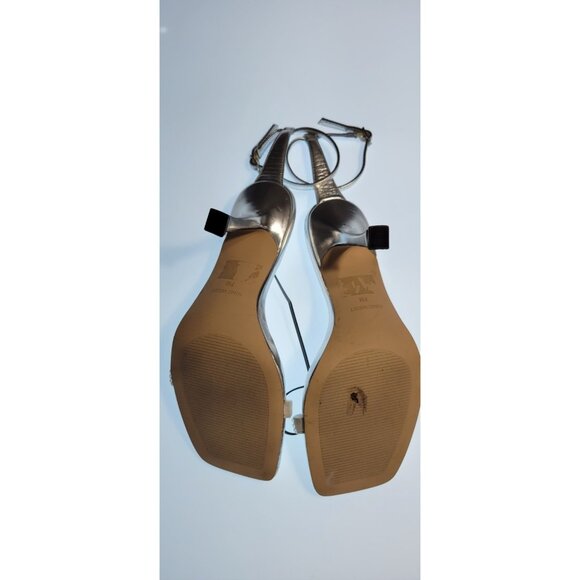 Nine West Womens Queen Heel Sylver Size 7.5 M - Picture 5 of 6